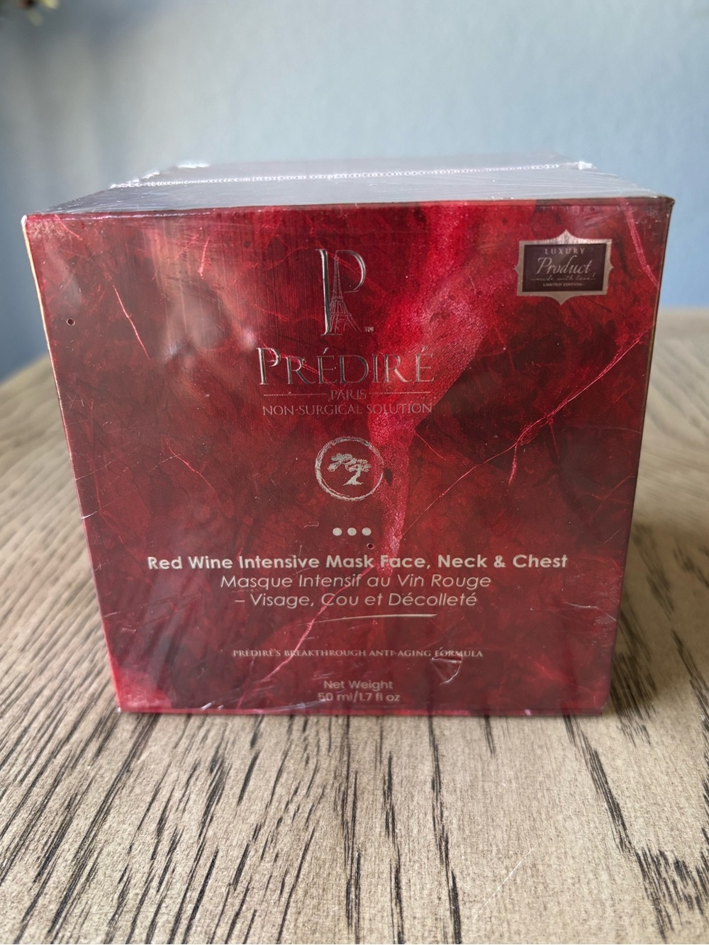 Prédiré Paris Red Wine Intensive Mask Face Neck & Chest 1.7 oz 50ml NEW Sealed
